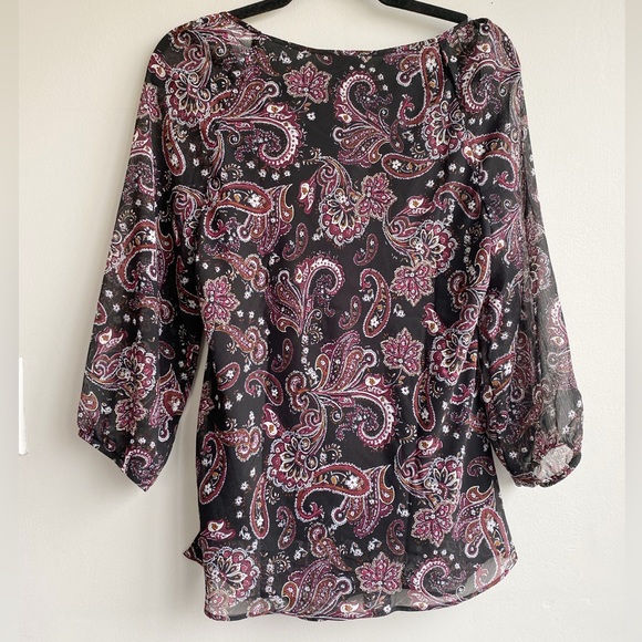 NWT Tamara H Paisley Patterned Blouse - Picture 2 of 9